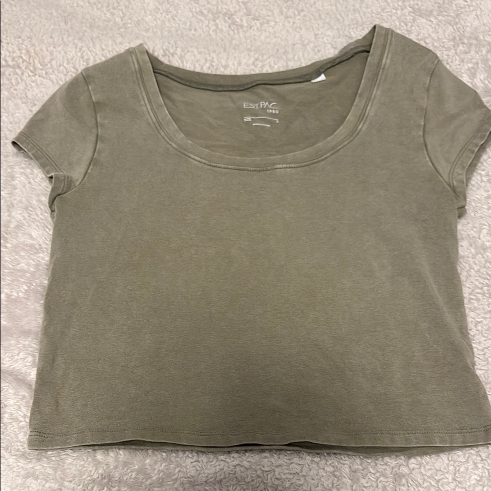 Olive Green Women's Top